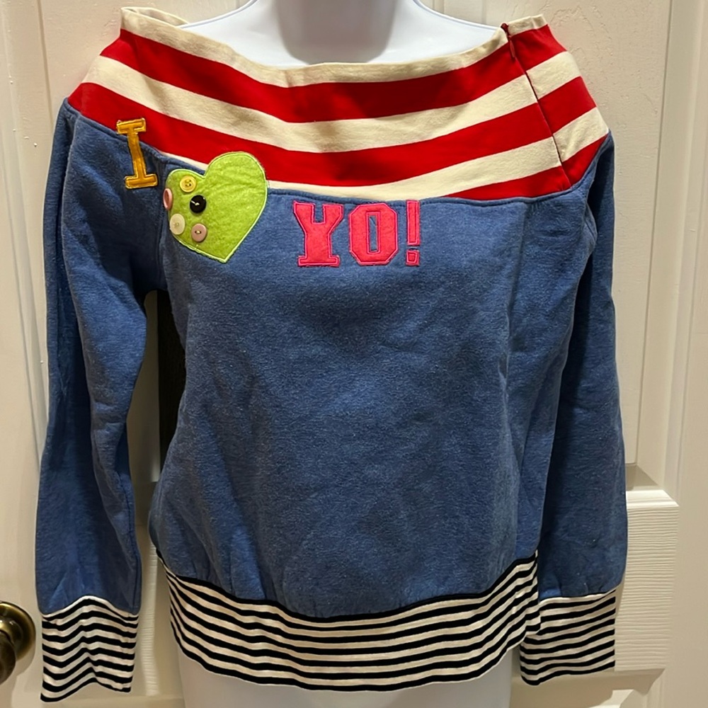 Yo! Japan mixed fabric top